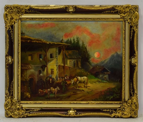 Altes gemälde rückkehr - altes,