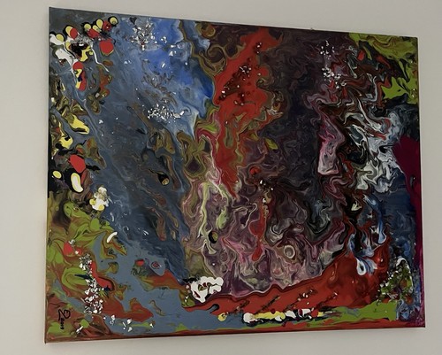 Acryl bild gemälde - bild, modern