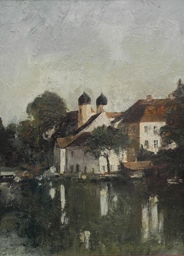 Gemälde kloster seeon - kloster, seeon,