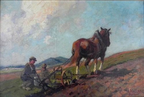 Gemälde bauer mit kind - bauer,