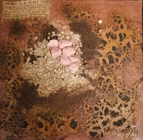 Abstraktes mixed media - abstraktes, mixed-media