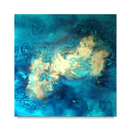 Gold acryl abstrakt - ,