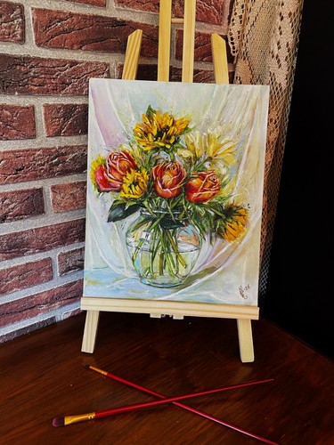 Acrylgemälde 24cm - , x