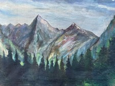 ÖLGEMÄLDE BERG LANDSCHAFT