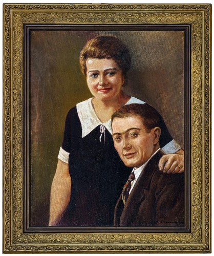 Doppelporträt dame und herr - dame,