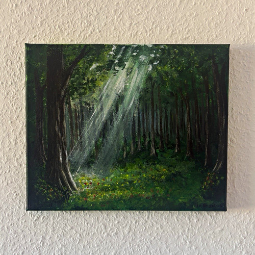 Original acrylgemälde wald - original,