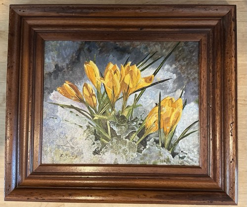 ölgemälde krokus von ewald - von,