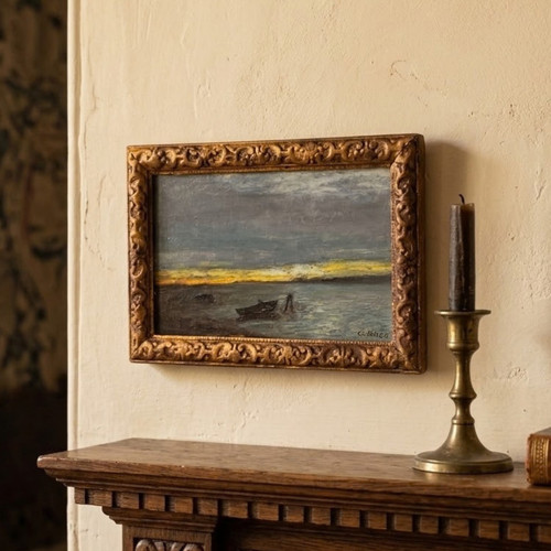 Altes ölgemälde handgemalt - altes,