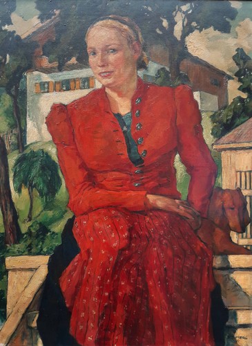 Gemälde dame porträt frau - dame,