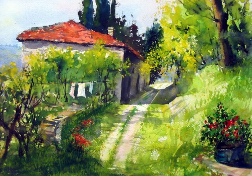 Aquarellposter kunstdruck - ,