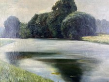 ÖLGEMÄLDE LANDSCHAFT FLUSS