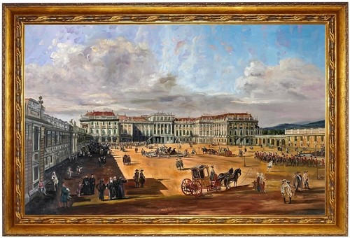 ölbild schloss schönbrunn - Ölbild,
