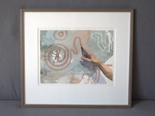 Aquarell gerahmt 1982 - aquarell,
