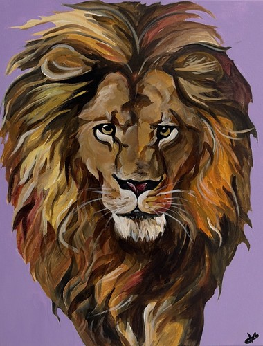 Original kunstwerk löwe - original,