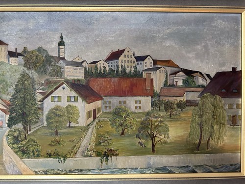 Gerahmtes realistisch gemälde - gerahmtes,