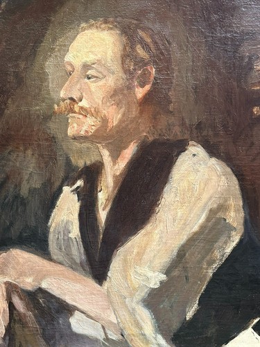 Antikes ölgemälde portrait - antikes,