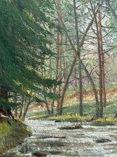 ÖLGEMÄLDE GEMÄLDE FLUSS IM