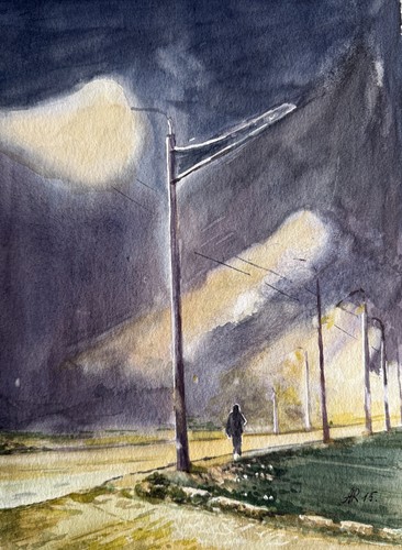 Aquarellbild original 32x24 - aquarellbild,