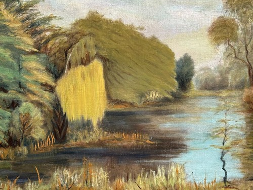 ölgemälde weiher landschaft - ÖlgemÄlde,