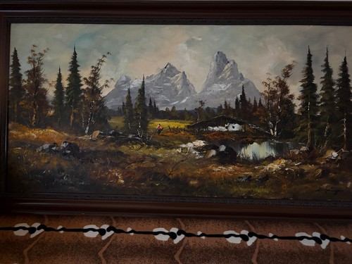 Alpenlandschaft ölgemälde - alpenlandschaft,,