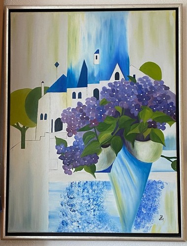 ölbild hortensiendorf bild - "hortensiendorf",