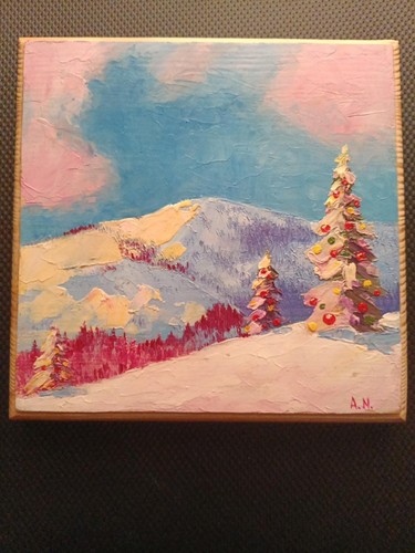 Handgemaltes acrylbild auf - acrylbild,