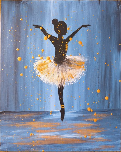 Gemälde ballerina tänzerin - ballerina,