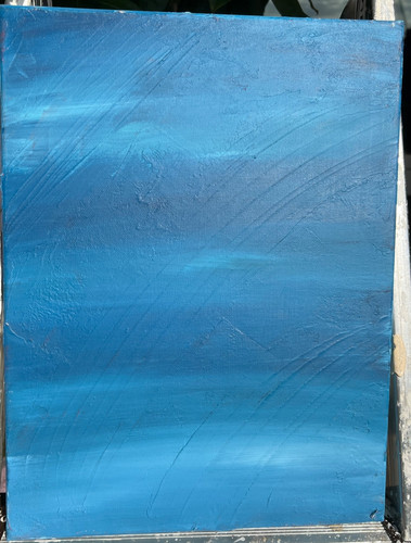 Original blue abstract - original,